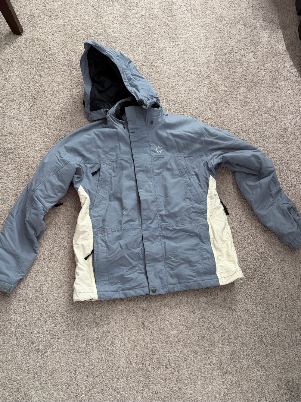 Vintage Burton Women's Snowboard Jacket with Removable hood